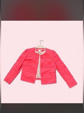 J.Crew 90s spring Shacket 3 large buttons. Coral. Light structure. Super cute